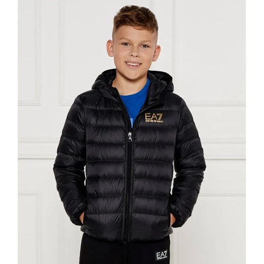 EA7 Puchowa kurtka | Regular Fit ze sklepu Gomez Fashion Store w kategorii Kurtki chłopięce - zdjęcie 184948445