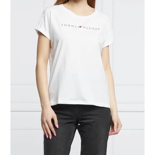 Tommy Hilfiger T-shirt | Regular Fit ze sklepu Gomez Fashion Store w kategorii Bluzki damskie - zdjęcie 184948595