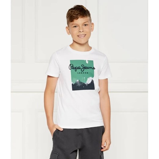 Pepe Jeans London T-shirt RAFER | Regular Fit ze sklepu Gomez Fashion Store w kategorii T-shirty chłopięce - zdjęcie 184948619