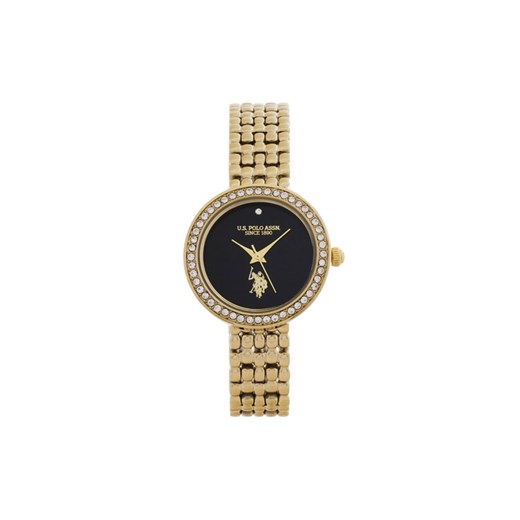 Zegarek U.S. Polo Assn. Harmony USP8433BK Złoty ze sklepu eobuwie.pl w kategorii Zegarki - zdjęcie 184948688