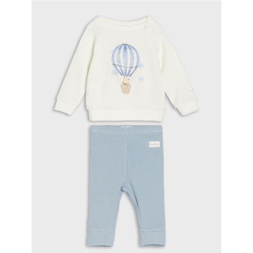 Sinsay - Bawełniany komplet: bluza i legginsy - wielobarwny Sinsay 68 (3-6 m) Sinsay