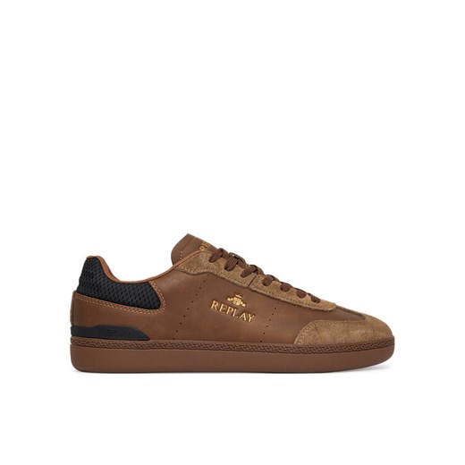 REPLAY Sneakersy GMSD7.000.C0004S Brązowy ze sklepu MODIVO w kategorii Buty sportowe męskie - zdjęcie 184949797
