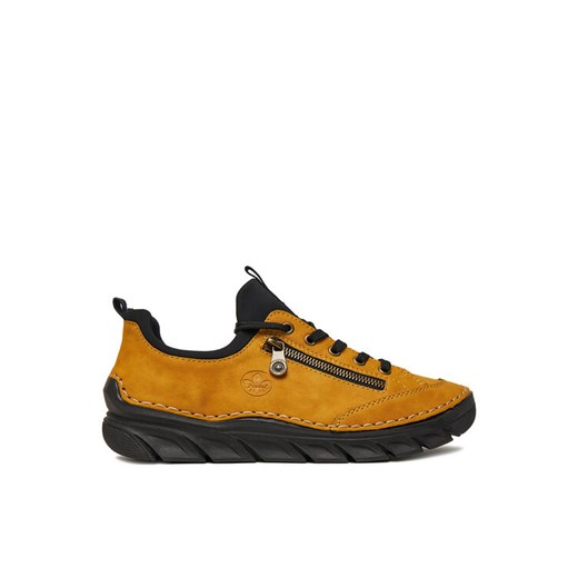 Rieker Sneakersy 55073-68 Żółty ze sklepu MODIVO w kategorii Buty sportowe damskie - zdjęcie 184950005