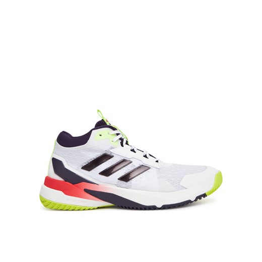 adidas Buty halowe Crazyflight 6 Mid HP7037 Biały ze sklepu MODIVO w kategorii Buty sportowe męskie - zdjęcie 184950039