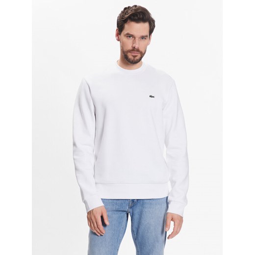 Lacoste Bluza SH9608 Biały Regular Fit ze sklepu MODIVO w kategorii Bluzy męskie - zdjęcie 184950237