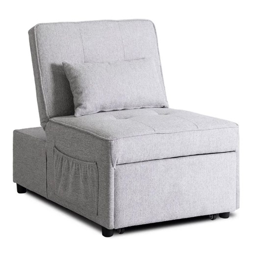 Nowoczesny fotel popielaty wielofunkcyjny N9-F80 ze sklepu Edinos.pl w kategorii Fotele - zdjęcie 184952779