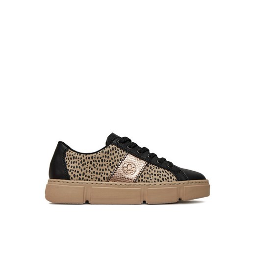 Sneakersy Rieker N5910-62 Czarny ze sklepu eobuwie.pl w kategorii Buty sportowe damskie - zdjęcie 184952968