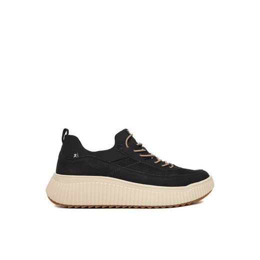 Sneakersy Rieker W1703-00 Czarny ze sklepu eobuwie.pl w kategorii Buty sportowe damskie - zdjęcie 184953046