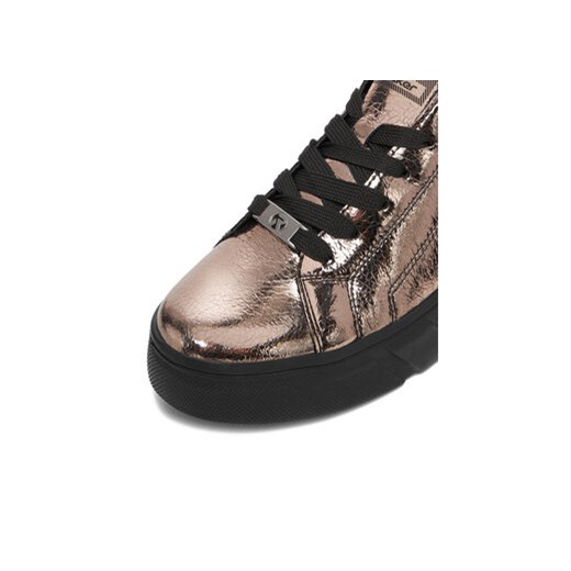 Sneakersy Rieker W2601-91 Złoty Rieker 39 eobuwie.pl