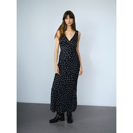 Reserved - Satynowa sukienka maxi z wiskozy - wielobarwny ze sklepu Reserved w kategorii Sukienki - zdjęcie 184955208