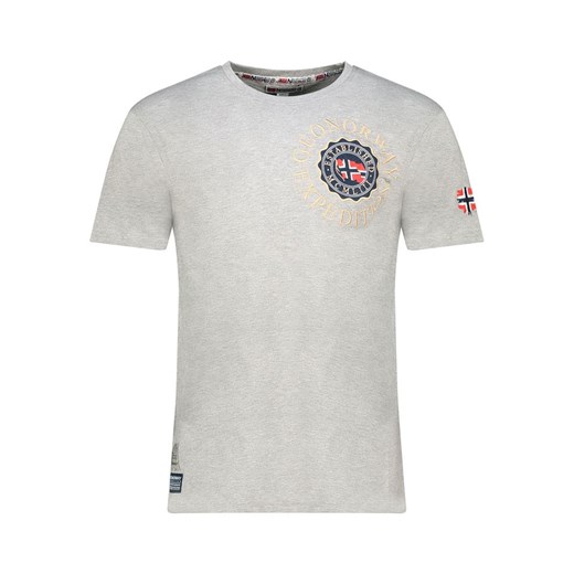 Geographical Norway Koszulka &quot;Jeganto&quot; w kolorze szarym ze sklepu Limango Polska w kategorii T-shirty męskie - zdjęcie 184955849