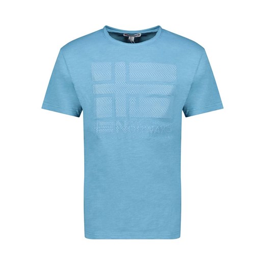 Geographical Norway Koszulka &quot;Jraye&quot; w kolorze niebieskim ze sklepu Limango Polska w kategorii T-shirty męskie - zdjęcie 184955919