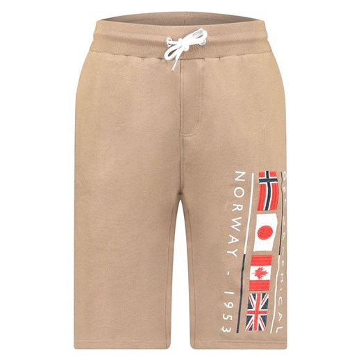 Geographical Norway Bermudy dresowe &quot;Paurant&quot; w kolorze beżowym ze sklepu Limango Polska w kategorii Spodenki męskie - zdjęcie 184955927
