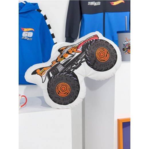 Sinsay - Poduszka dekoracyjna Hot Wheels - biały ze sklepu Sinsay w kategorii Dom - zdjęcie 184956969