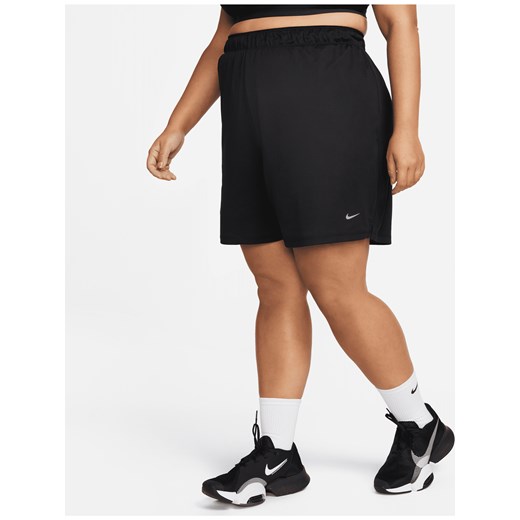 Damskie spodenki bez podszewki ze średnim stanem 13 cm Nike Dri-FIT Attack (duże rozmiary) - Czerń ze sklepu Nike poland w kategorii Szorty - zdjęcie 184957179
