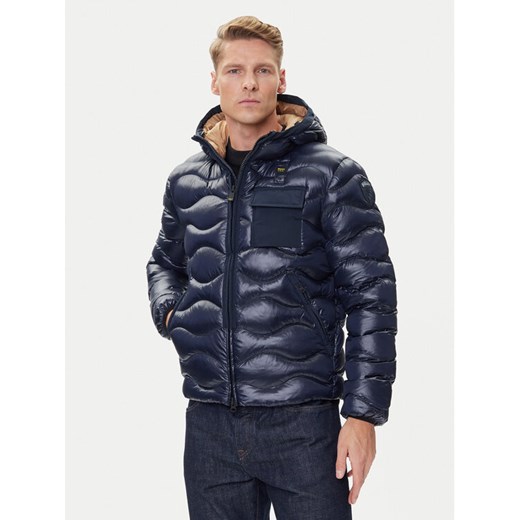 Blauer Kurtka przejściowa 25WBLUC02080 Granatowy Regular Fit ze sklepu MODIVO w kategorii Kurtki męskie - zdjęcie 184957487