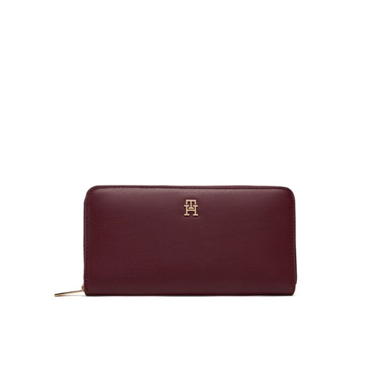 Tommy Hilfiger Duży Portfel Damski Th Icon Lrg Za AW0AW17744 Bordowy ze sklepu MODIVO w kategorii Portfele damskie - zdjęcie 184957555