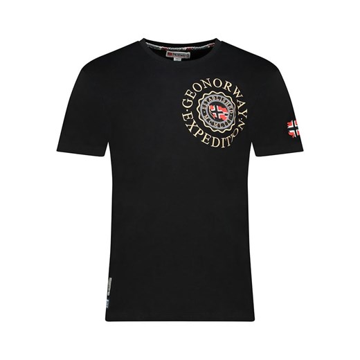 Geographical Norway Koszulka &quot;Jeganto&quot; w kolorze czarnym ze sklepu Limango Polska w kategorii T-shirty męskie - zdjęcie 184959047