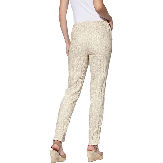 Heine Spodnie w kolorze beżowo-antracytowym Heine 42 wyprzedaż Limango Polska