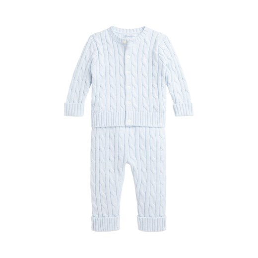 Polo Ralph Lauren Komplet dziecięcy 320966889002 Błękitny Regular Fit ze sklepu MODIVO w kategorii Odzież dla niemowląt - zdjęcie 184959268