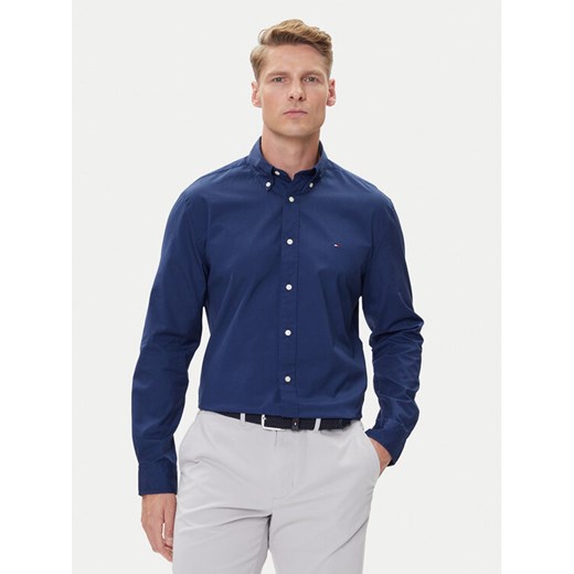 Tommy Hilfiger Koszula MW0MW37550 Granatowy Regular Fit ze sklepu MODIVO w kategorii Koszule męskie - zdjęcie 184959279