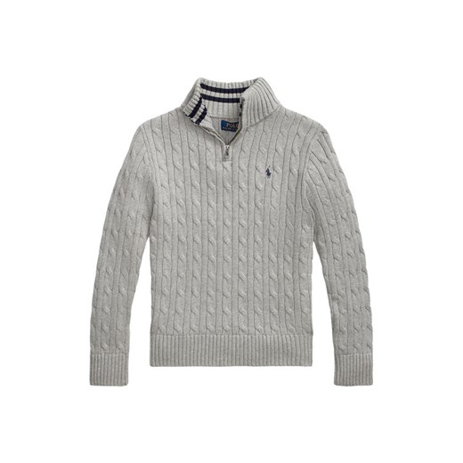 Polo Ralph Lauren Sweter 323868894010 Szary Regular Fit ze sklepu MODIVO w kategorii Swetry chłopięce - zdjęcie 184959288
