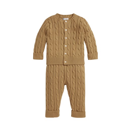 Polo Ralph Lauren Komplet dziecięcy 320966889008 Beżowy Regular Fit ze sklepu MODIVO w kategorii Odzież dla niemowląt - zdjęcie 184959299