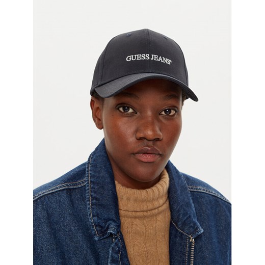 Guess Jeans Czapka z daszkiem M4BZ26 WF8V1 Granatowy ze sklepu MODIVO w kategorii Czapki z daszkiem damskie - zdjęcie 184959327