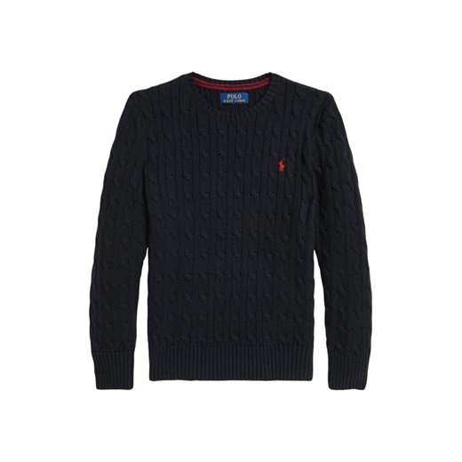 Polo Ralph Lauren Sweter 323702674061 Czarny Regular Fit ze sklepu MODIVO w kategorii Swetry chłopięce - zdjęcie 184959337