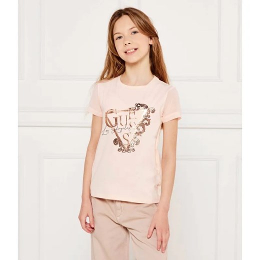 Guess T-shirt | Regular Fit ze sklepu Gomez Fashion Store w kategorii Bluzki dziewczęce - zdjęcie 184959727