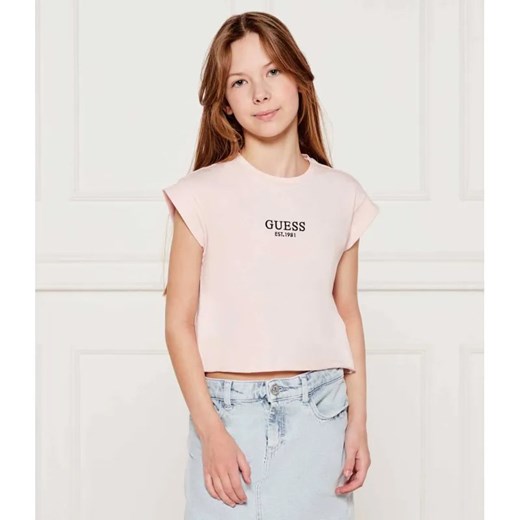 Guess T-shirt | Regular Fit ze sklepu Gomez Fashion Store w kategorii Bluzki dziewczęce - zdjęcie 184959756