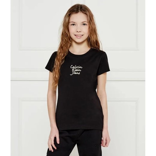 Calvin Klein Jeans T-shirt | Slim Fit ze sklepu Gomez Fashion Store w kategorii Bluzki dziewczęce - zdjęcie 184959758