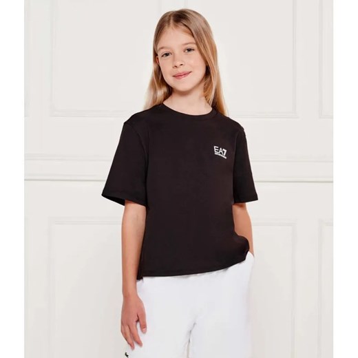 EA7 T-shirt | Regular Fit ze sklepu Gomez Fashion Store w kategorii Bluzki dziewczęce - zdjęcie 184959797