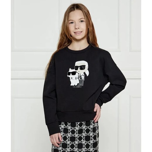 Karl Lagerfeld Kids Bluza | Regular Fit ze sklepu Gomez Fashion Store w kategorii Bluzy dziewczęce - zdjęcie 184959839