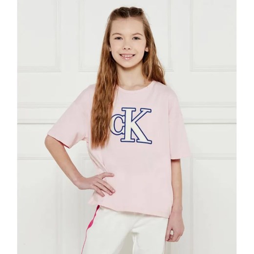 Calvin Klein Jeans T-shirt | Loose fit ze sklepu Gomez Fashion Store w kategorii Bluzki dziewczęce - zdjęcie 184959897