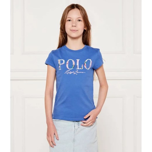 POLO RALPH LAUREN T-shirt | Regular Fit ze sklepu Gomez Fashion Store w kategorii Bluzki dziewczęce - zdjęcie 184959905