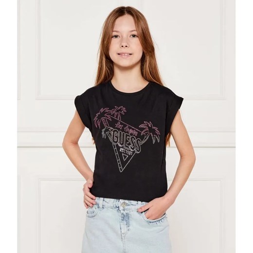 Guess T-shirt | Regular Fit ze sklepu Gomez Fashion Store w kategorii Bluzki dziewczęce - zdjęcie 184959906