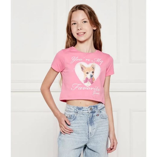 Guess T-shirt | Cropped Fit ze sklepu Gomez Fashion Store w kategorii Bluzki dziewczęce - zdjęcie 184959938