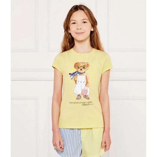 POLO RALPH LAUREN T-shirt | Regular Fit ze sklepu Gomez Fashion Store w kategorii Bluzki dziewczęce - zdjęcie 184959939
