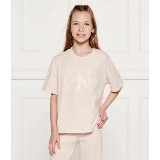 Calvin Klein Jeans T-shirt | Relaxed fit ze sklepu Gomez Fashion Store w kategorii Bluzki dziewczęce - zdjęcie 184959945