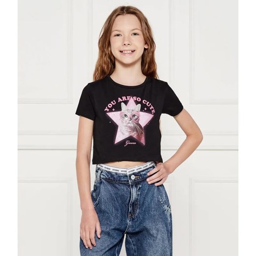 Guess T-shirt | Cropped Fit ze sklepu Gomez Fashion Store w kategorii Bluzki dziewczęce - zdjęcie 184959946