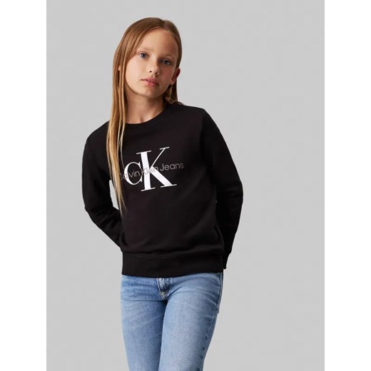 Calvin Klein Jeans Bluza TERRY | Regular Fit ze sklepu Gomez Fashion Store w kategorii Bluzy dziewczęce - zdjęcie 184959995