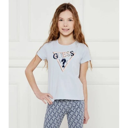 Guess T-shirt | Regular Fit ze sklepu Gomez Fashion Store w kategorii Bluzki dziewczęce - zdjęcie 184960016