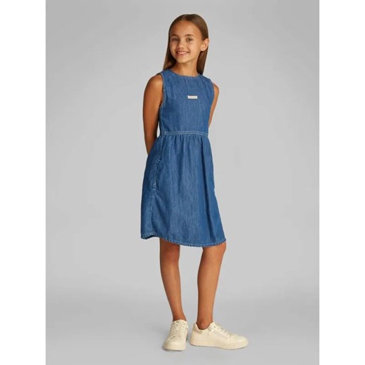 Calvin Klein Jeans Sukienka | z dodatkiem lnu ze sklepu Gomez Fashion Store w kategorii Sukienki dziewczęce - zdjęcie 184960025