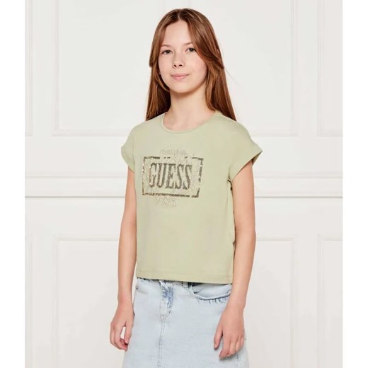 Guess T-shirt | Regular Fit ze sklepu Gomez Fashion Store w kategorii Bluzki dziewczęce - zdjęcie 184960026