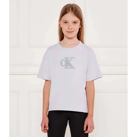 Calvin Klein Jeans T-shirt | Regular Fit ze sklepu Gomez Fashion Store w kategorii Bluzki dziewczęce - zdjęcie 184960027