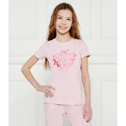 Guess T-shirt | Regular Fit ze sklepu Gomez Fashion Store w kategorii Bluzki dziewczęce - zdjęcie 184960047
