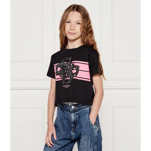 Guess T-shirt | Cropped Fit ze sklepu Gomez Fashion Store w kategorii Bluzki dziewczęce - zdjęcie 184960057