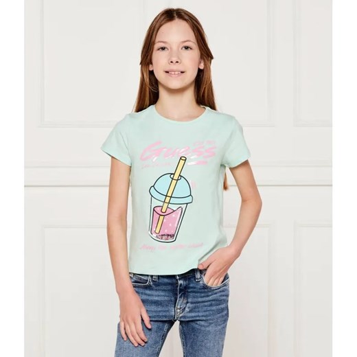 Guess T-shirt | Regular Fit ze sklepu Gomez Fashion Store w kategorii Bluzki dziewczęce - zdjęcie 184960058