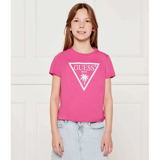 Guess T-shirt | Regular Fit ze sklepu Gomez Fashion Store w kategorii Bluzki dziewczęce - zdjęcie 184960065